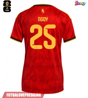 Lacne Ženy Futbalové dres Belgicko Nathan Ngoy #25 MS 2026 Krátky Rukáv - Domáci